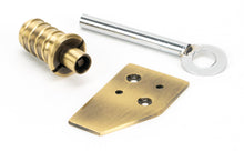Load image into Gallery viewer, 49917 Aged Brass Key-Flush Sash Stop