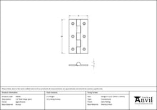 Load image into Gallery viewer, 49928 Aged Bronze 2.5" Butt Hinge (pair)