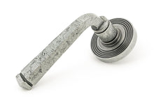 Load image into Gallery viewer, 49967 Pewter Avon Round Lever on Rose Set (Beehive) - Unsprung