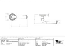 Load image into Gallery viewer, 49975 External Beeswax Regency Lever on Rose Set (Beehive) - Unsprung