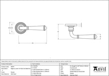 Load image into Gallery viewer, 49979 Pewter Regency Lever on Rose Set (Beehive) - Unsprung