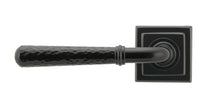 Load image into Gallery viewer, 49984 Black Hammered Newbury Lever on Rose Set (Square) - Unsprung