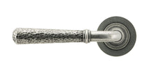 Load image into Gallery viewer, 49989 Pewter Hammered Newbury Lever on Rose Set (Plain) - Unsprung