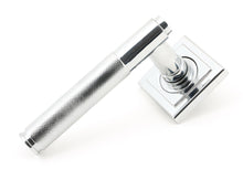 Load image into Gallery viewer, 50000 Polished Chrome Brompton Lever on Rose Set (Square) - Unsprung