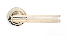Load image into Gallery viewer, 50002 Polished Nickel Brompton Lever on Rose Set (Art Deco) - Unsprung