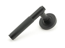Load image into Gallery viewer, 50009 Matt Black Brompton Lever on Rose Set (Plain) - Unsprung