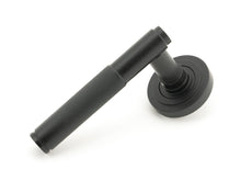 Load image into Gallery viewer, 50010 Matt Black Brompton Lever on Rose Set (Art Deco) - Unsprung