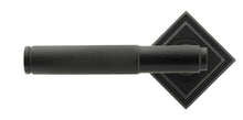 Load image into Gallery viewer, 50012 Matt Black Brompton Lever on Rose Set (Square) - Unsprung