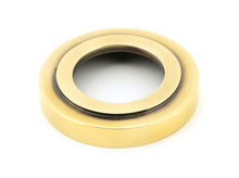 Load image into Gallery viewer, 50018 Aged Brass Newbury Lever on Rose Set (Art Deco) - Unsprung