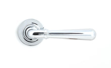 Load image into Gallery viewer, 50021 Polished Chrome Newbury Lever on Rose Set (Plain) - Unsprung