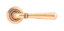 Load image into Gallery viewer, 50033 Polished Bronze Newbury Lever on Rose Set (Plain) - Unsprung