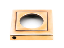 Load image into Gallery viewer, 50036 Polished Bronze Newbury Lever on Rose Set (Square) - Unsprung
