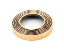 Load image into Gallery viewer, 50063 Polished Bronze Avon Round Lever on Rose Set (Beehive) - Unsprung