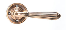 Load image into Gallery viewer, 50085 Polished Bronze Hinton Lever on Rose Set - Unsprung
