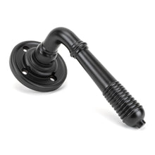 Load image into Gallery viewer, 50089 Aged Bronze Reeded Lever on Rose Set - Unsprung