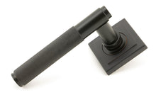 Load image into Gallery viewer, 50102 Aged Bronze Brompton Lever on Rose Set (Square) - Unsprung