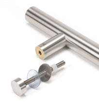 Load image into Gallery viewer, 50231 Satin SS (316) 1.2m T Bar Handle Bolt Fix 32mm Ø