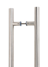 Load image into Gallery viewer, 50235 Satin SS (316) 1.5m T Bar Handle B2B Fix 32mm Ø