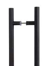 Load image into Gallery viewer, 50262 Matt Black SS (316) 1.2m T Bar Handle B2B Fix 32mm Ø