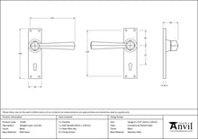 Load image into Gallery viewer, 73109 Black Straight Lever Lock Set