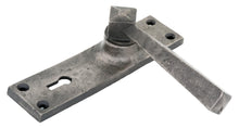 Load image into Gallery viewer, 73112 Antique Pewter Straight Lever Lock Set