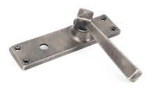 Load image into Gallery viewer, 73117 Antique Pewter Straight Lever Bathroom Set