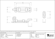 Load image into Gallery viewer, 73130 Black 4" Cranked Monkeytail Bolt