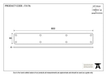 Load image into Gallery viewer, 73176 Pewter 800mm Plain Fingerplate
