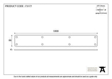 Load image into Gallery viewer, 73177 Pewter 1800mm Plain Fingerplate