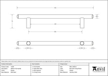 Load image into Gallery viewer, 73185 Pewter 400mm Pull Handle