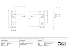 Load image into Gallery viewer, 73217M Black Lever Lock Set