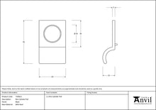 Load image into Gallery viewer, 73394-1 Black Rim Cylinder Pull