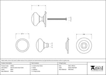 Load image into Gallery viewer, 83506 Black Round Centre Door Knob