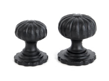 Load image into Gallery viewer, 83507 Black Flower Cabinet Knob - Small