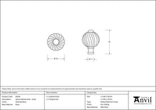 Load image into Gallery viewer, 83550 Polished Brass Spiral Cabinet Knob - Small