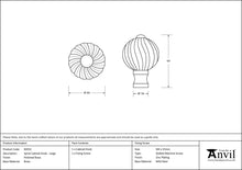 Load image into Gallery viewer, 83552 Polished Brass Spiral Cabinet Knob - Large