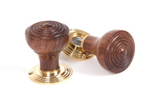 Load image into Gallery viewer, 83562 Rosewood Ringed Mortice/Rim Knob Set