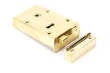 Load image into Gallery viewer, 83577 Polished Brass Left Hand Rim Lock - Small