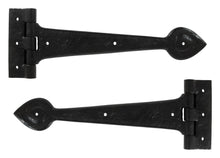 Load image into Gallery viewer, 83621 Black Textured 12" Cast T Hinge (pair)