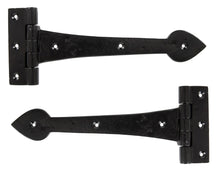 Load image into Gallery viewer, 83625 Black Smooth 10½" Cast T Hinge (pair)
