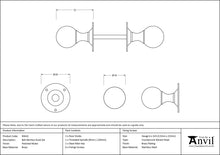 Load image into Gallery viewer, 83632 Polished Nickel Ball Mortice Knob Set
