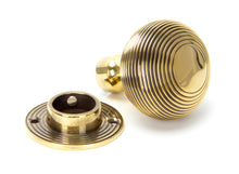 Load image into Gallery viewer, 83633 Aged Brass Beehive Mortice/Rim Knob Set