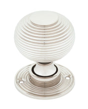 Load image into Gallery viewer, 83636 Polished Nickel Beehive Mortice/Rim Knob Set