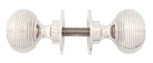 Load image into Gallery viewer, 83636 Polished Nickel Beehive Mortice/Rim Knob Set