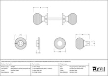 Load image into Gallery viewer, 83636H Polished Nickel Heavy Beehive Mortice/Rim Knob Set