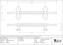 Load image into Gallery viewer, 83664 Black Large Robe Pull Handle