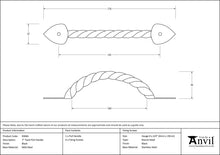 Load image into Gallery viewer, 83666 Black 7" Twist Pull Handle
