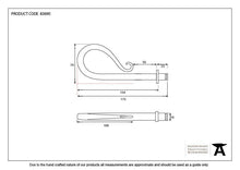 Load image into Gallery viewer, 83690 Beeswax Shepherds Crook Curtain Finial (pair)