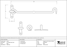 Load image into Gallery viewer, 83772 Black 10" Forged Cabin Hook