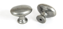 Load image into Gallery viewer, 83787 Pewter Oval Cabinet Knob
